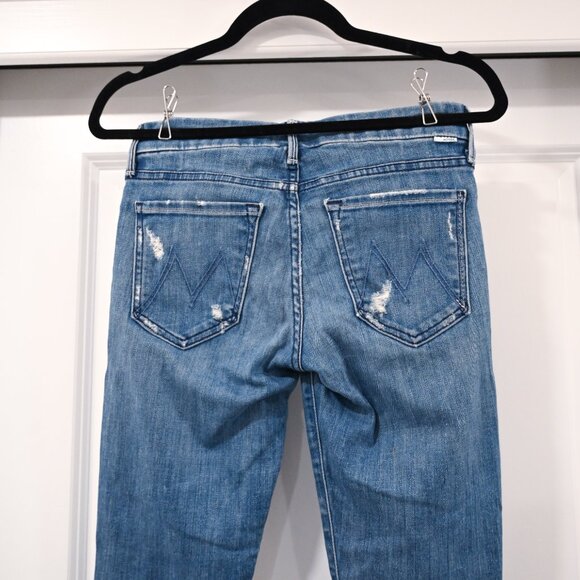 Mother Size 26 The Looker in Graffiti Girl Destroyed Skinny Jean - Picture 2 of 14